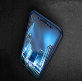 Apple iPhone X 360 Blaue Hülle mit Schutzglas
