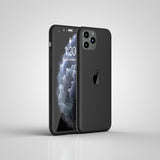 Apple iPhone 11 Pro Max 360 Grad Schutz Schwarze Hülle