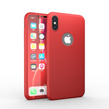 Apple iPhone XS 360 Hülle mit Schutzglas
