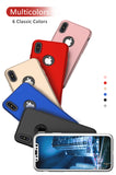Apple iPhone X 360 Blaue Hülle mit Schutzglas