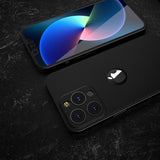 Apple iPhone 13 Pro 360 Grad Schutz Schwarze Hülle