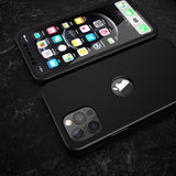 Apple iPhone 12 Pro 360 Grad Schutz Schwarze Hülle