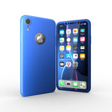 Apple iPhone XR 360 Rote Hülle mit Schutzglas