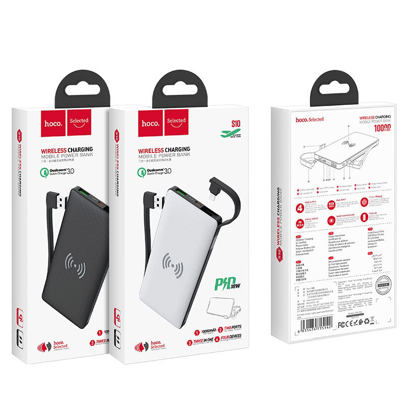 Qalcomm 3.0 Multifunktionale Power Bank – 10.000 mAh