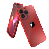 Apple iPhone 13 Pro 360 Grad Schutz Schwarze Hülle