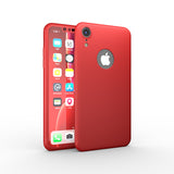 Apple iPhone XR 360 Rote Hülle mit Schutzglas