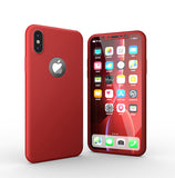 Apple iPhone XS 360 Hülle mit Schutzglas